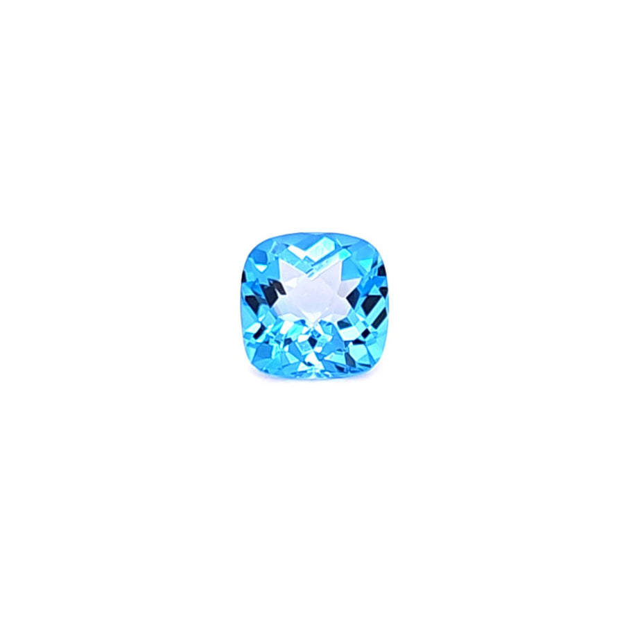 Natural Swiss blue Topaz – 3.85 Ct VVS – 9.00mm