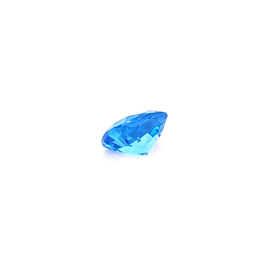 Natural Swiss blue Topaz – 3.85 Ct VVS – 9.00mm