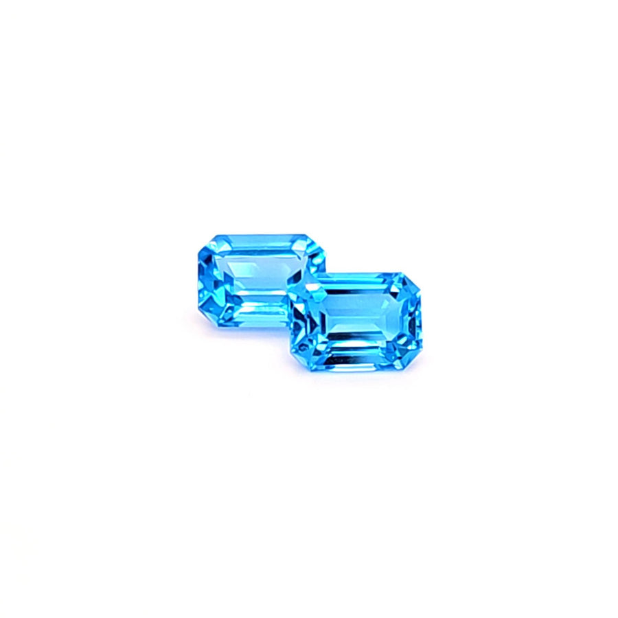 Natural Swiss blue Topaz – 4.31 Ct VVS – 8.00 x 6.00mm