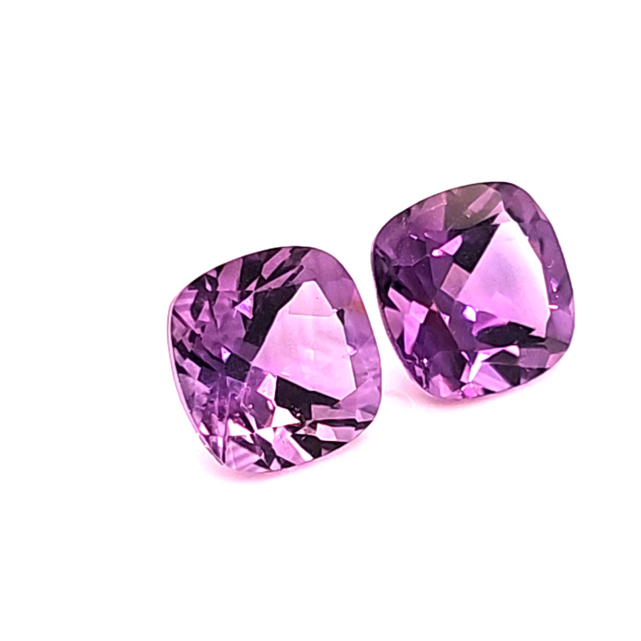 4.30 Ct Natural Amethyst Pair – VS – 8.22mm