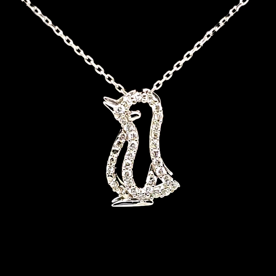 0.17 Ct Diamond Pendant – 10K Gold – 13.89 x 8.44mm