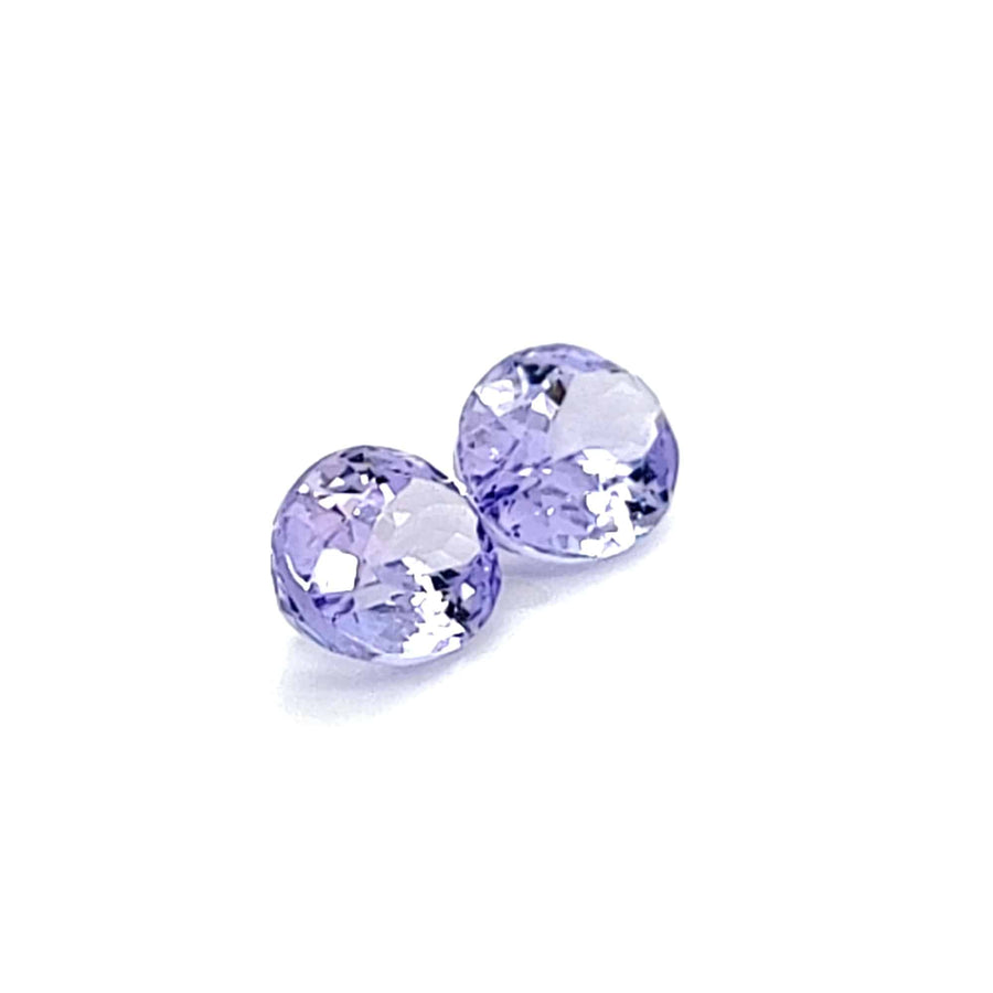 2.80 Ct Natural Tanzanite Pair - VS – 7.85mm