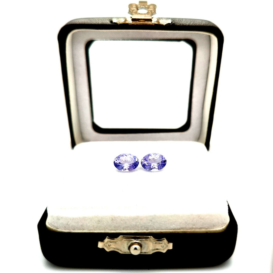 2.80 Ct Natural Tanzanite Pair - VS – 7.85mm