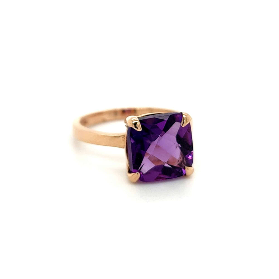 6 Ct Amethyst Classic Designer Ring