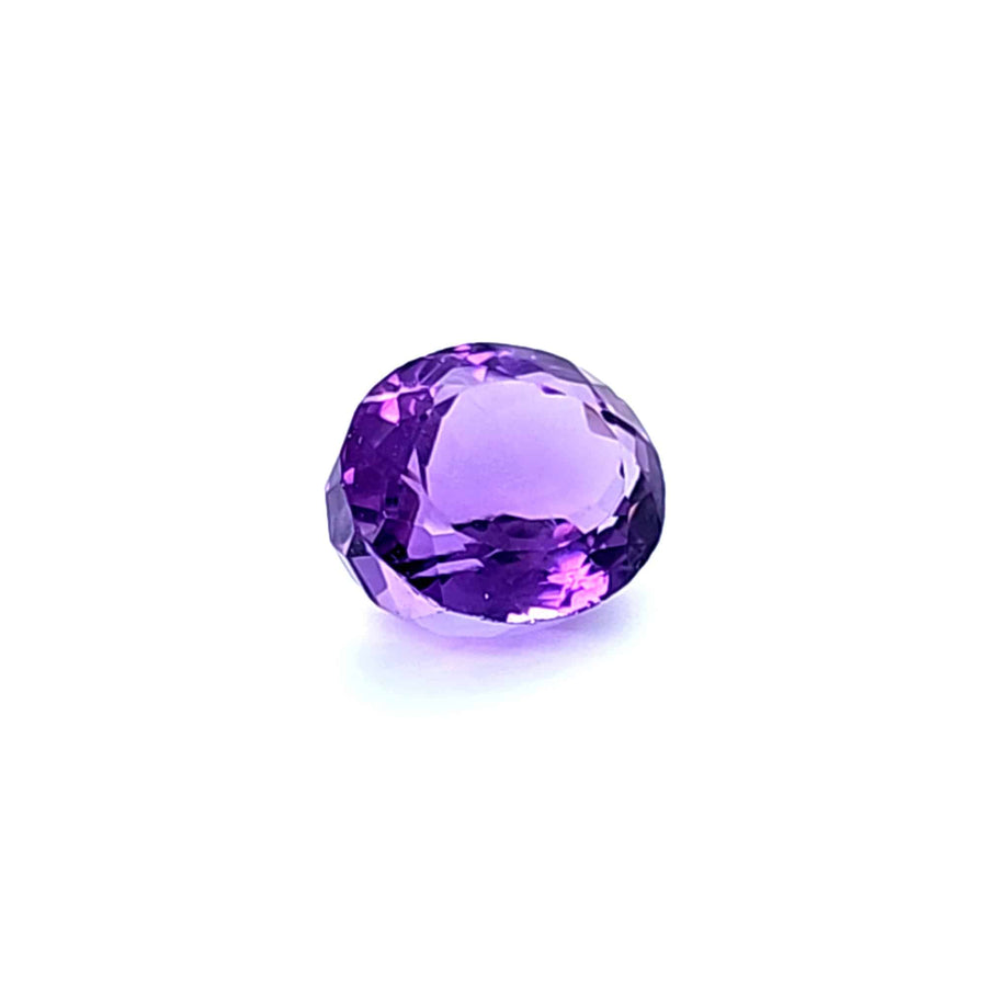 Oval cut amethyst