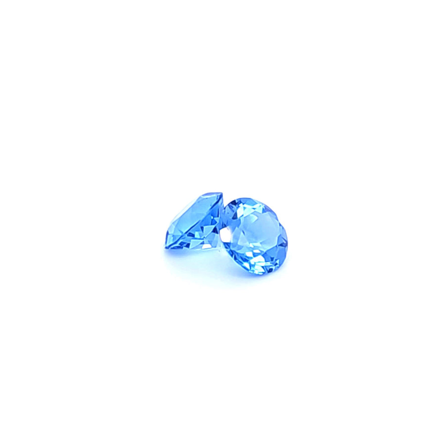 Natural Swiss blue Topaz Pair 