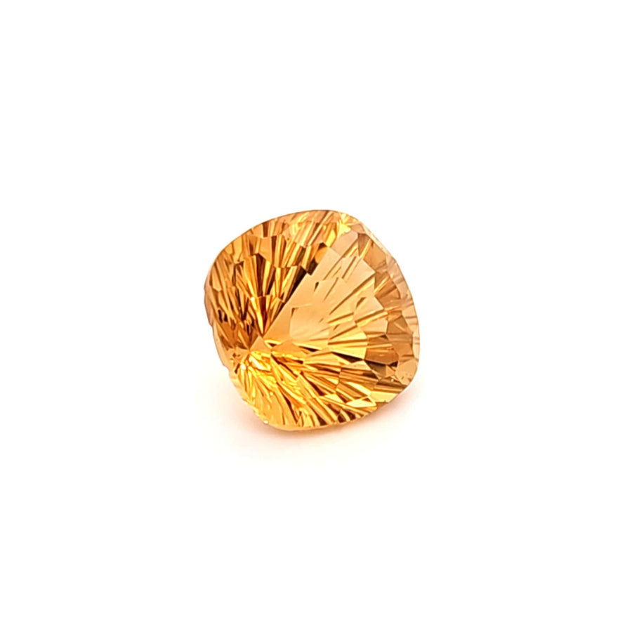 Natural Citrine Fancy Honeycomb Cut