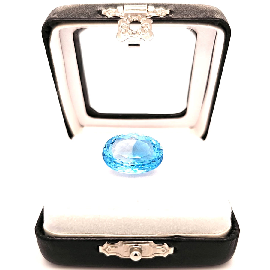 Natural Sky-Blue Topaz – 18.25 Ct VS – 18.07 x 13.33mm