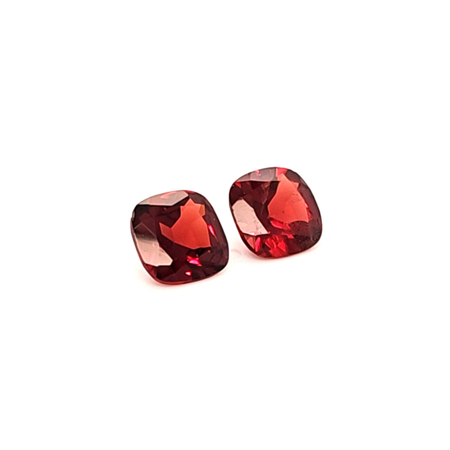 Natural Pyrope Garnet Cushion pair 