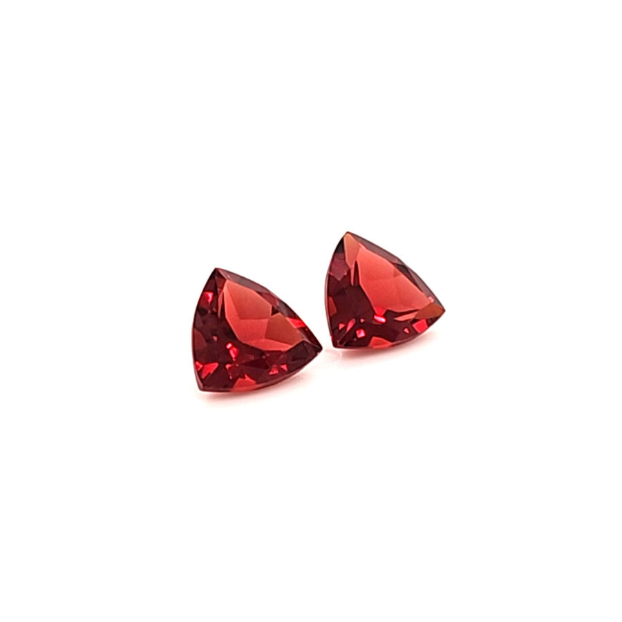 Natural Almandine Garnet Trillion pair 