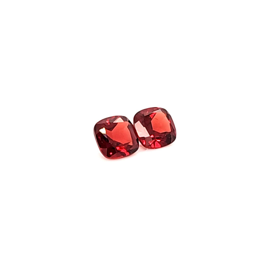 Natural Pyrope Garnet Cushion pair 