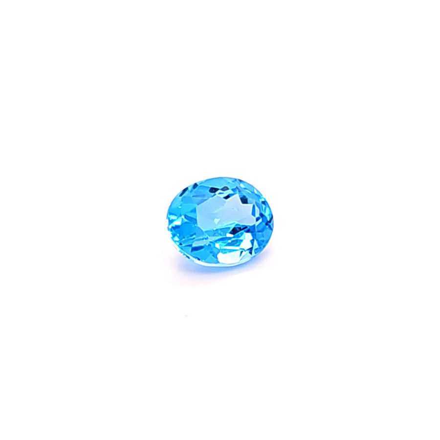 Natural Swiss blue Topaz – 3.77 Ct VVS – 10.04 x 7.97mm