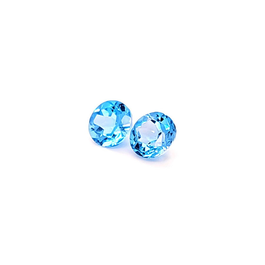 Natural Swiss blue Topaz – 3.42 Ct VVS – 7.00mm