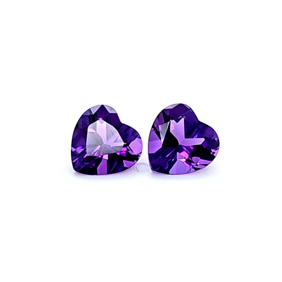 3.30 Ct Natural Amethyst Pair – VVS – 8.00mm