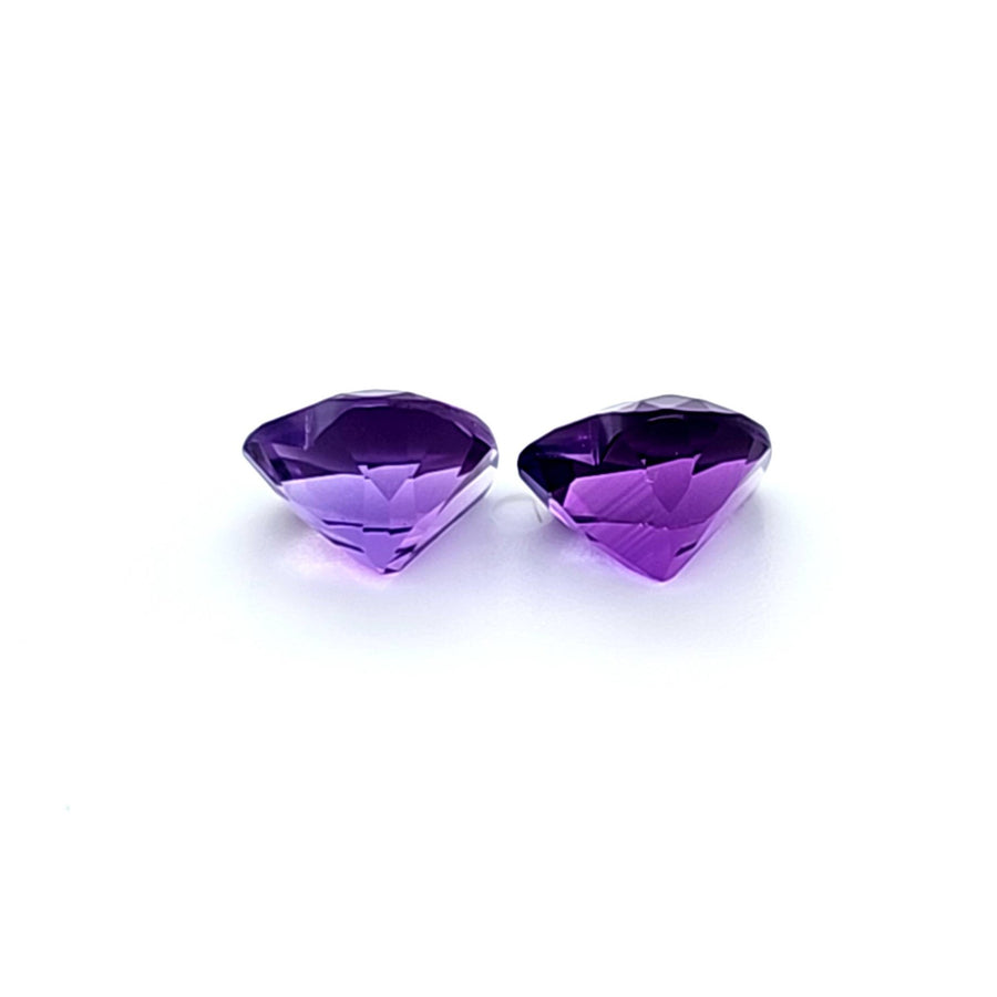 3.30 Ct Natural Amethyst Pair – VVS – 8.00mm