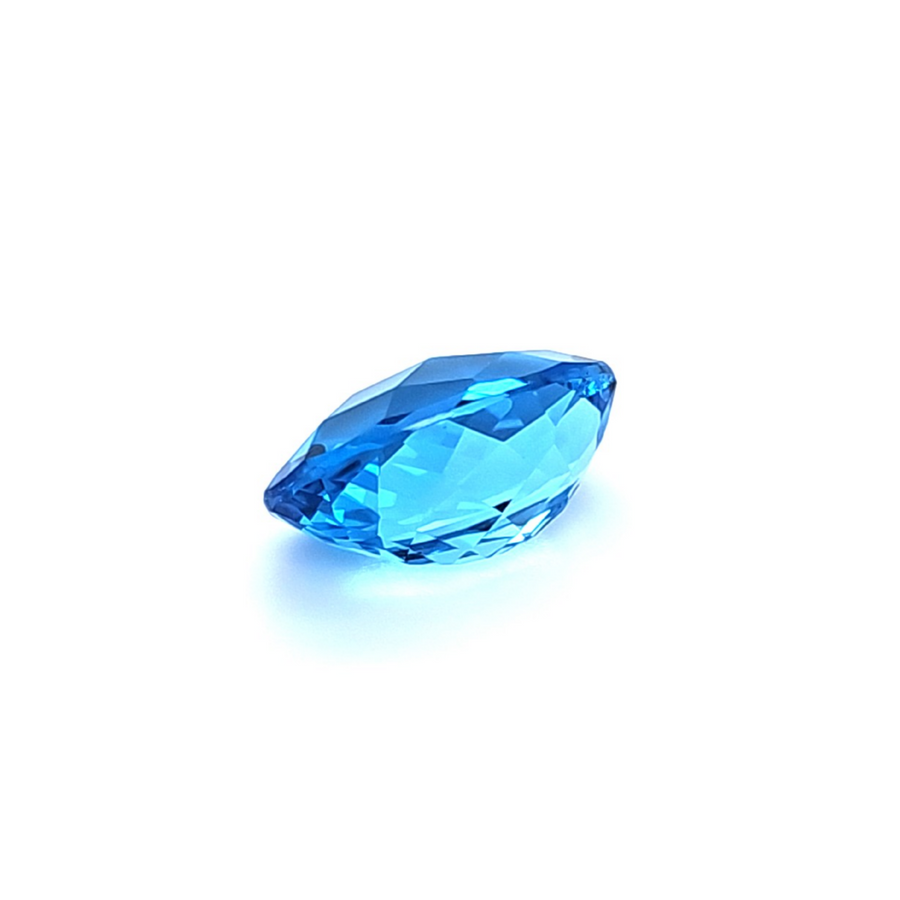 7.78 Ct Natural Swiss blue Topaz - VVS – 14.20 x 9.70mm