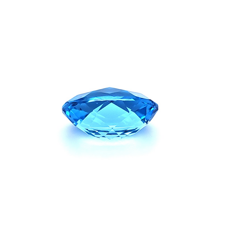 7.78 Ct Natural Swiss blue Topaz - VVS – 14.20 x 9.70mm