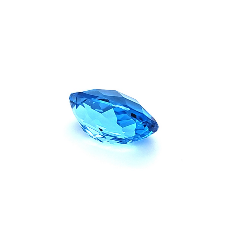 7.78 Ct Natural Swiss blue Topaz - VVS – 14.20 x 9.70mm