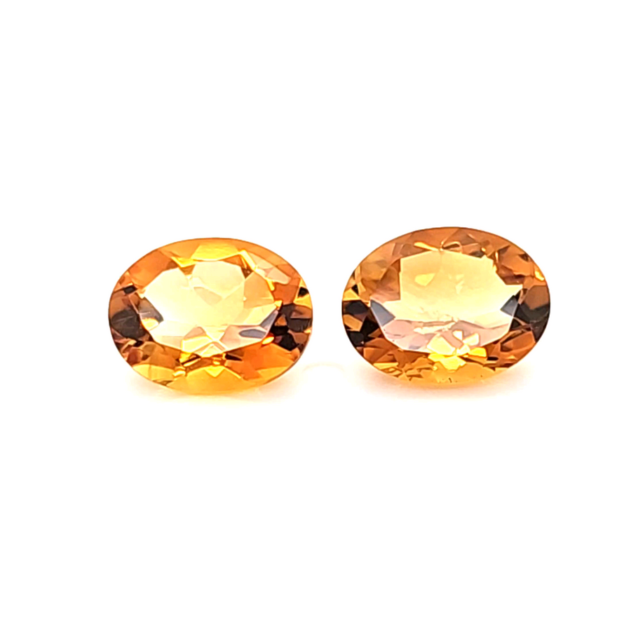 3.23 Natural Citrine Pair - VVS – 9.00 x 7.00mm