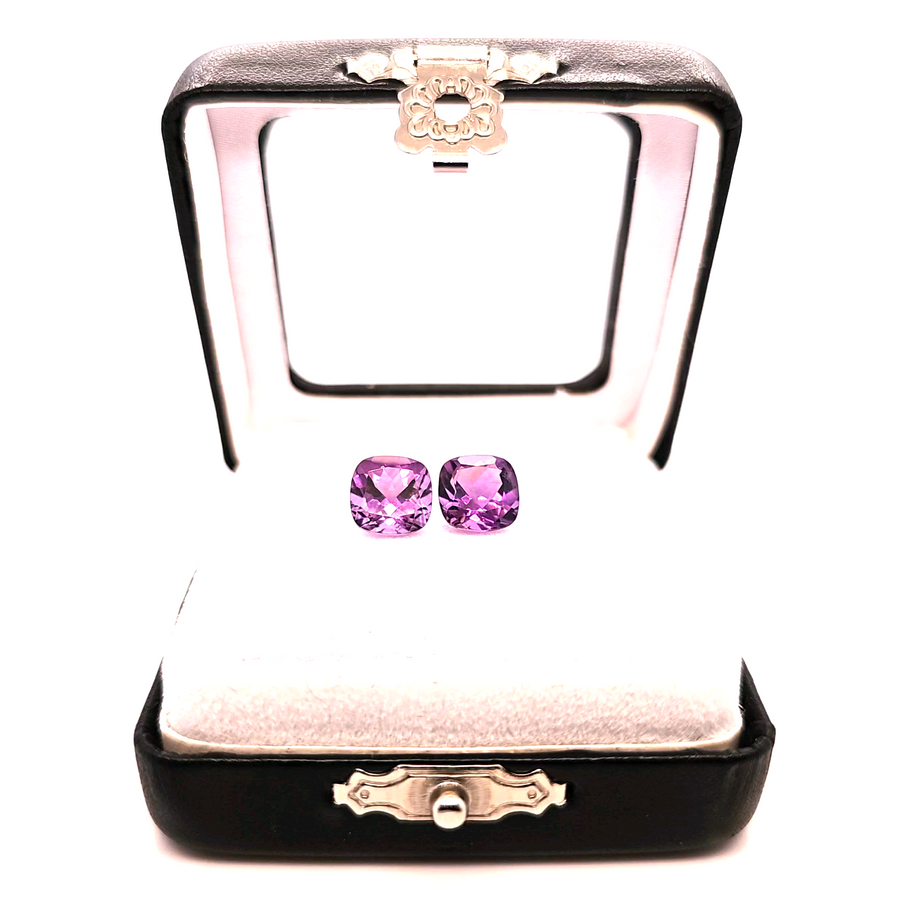 4.30 Ct Natural Amethyst Pair – VS – 8.22mm