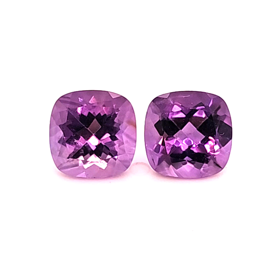 4.30 Ct Natural Amethyst Pair – VS – 8.22mm