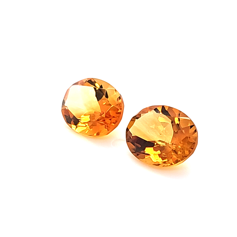 3.23 Natural Citrine Pair - VVS – 9.00 x 7.00mm