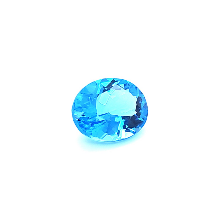 6.56 Ct Natural Swiss blue Topaz - VVS – 12.60 x 10.10mm