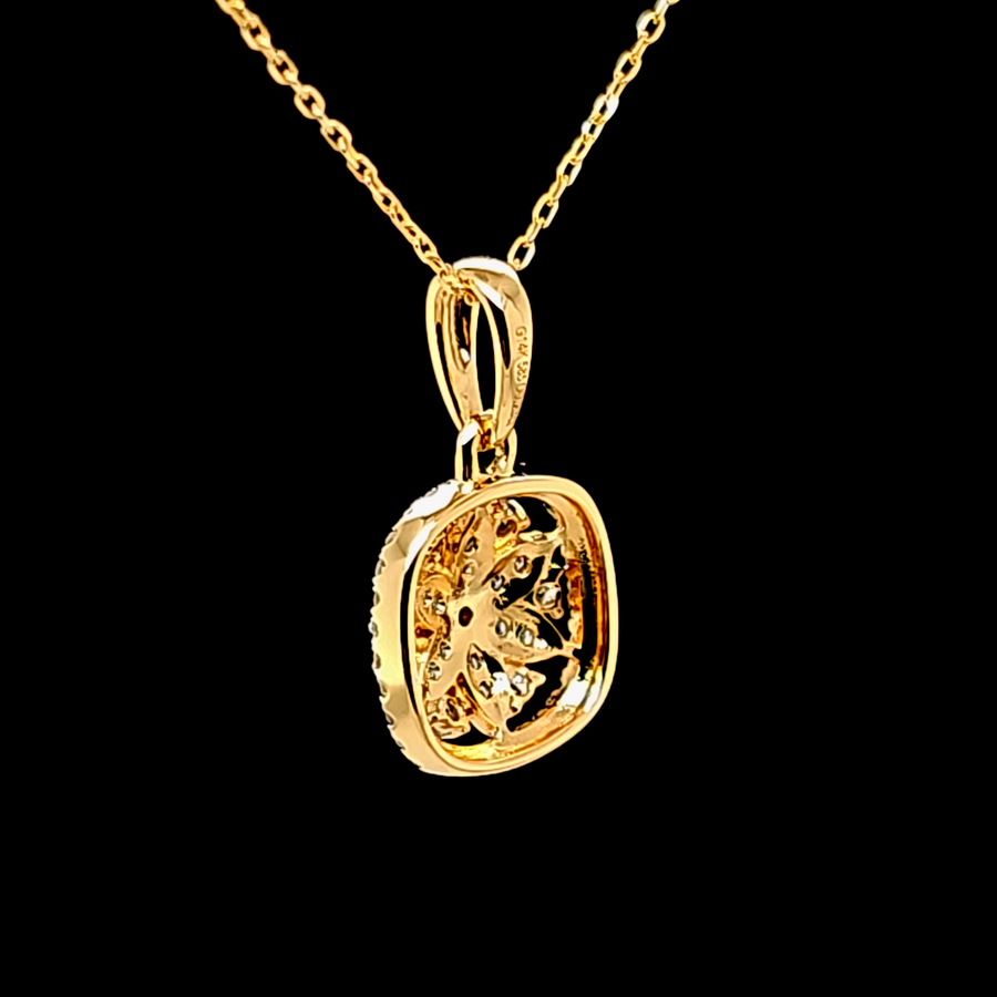 0.22 Ct Diamond Pendant – 14K Gold – 17.00 x 10.00mm