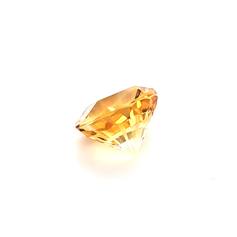 3.50 Ct Natural Citrine - VVS - 10.00mm