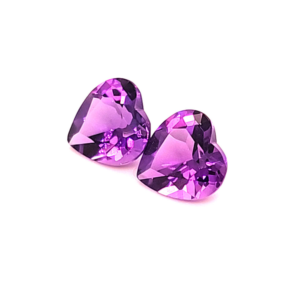 3.29 Ct Natural Amethyst Pair – VVS – 8.00mm