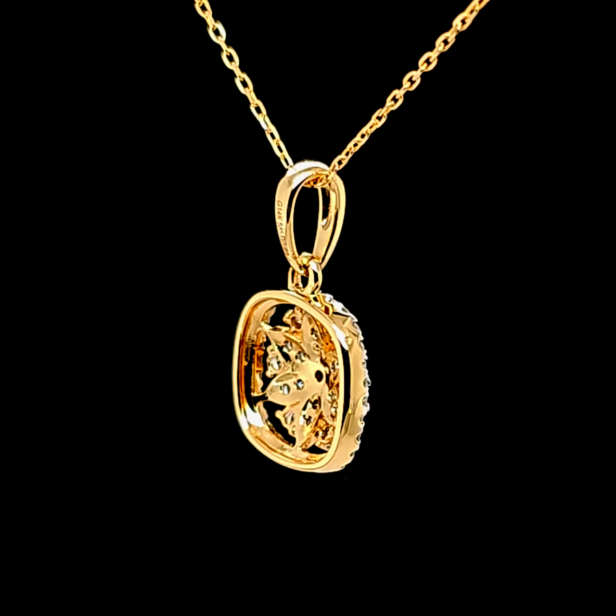 0.22 Ct Diamond Pendant – 14K Gold – 17.00 x 10.00mm