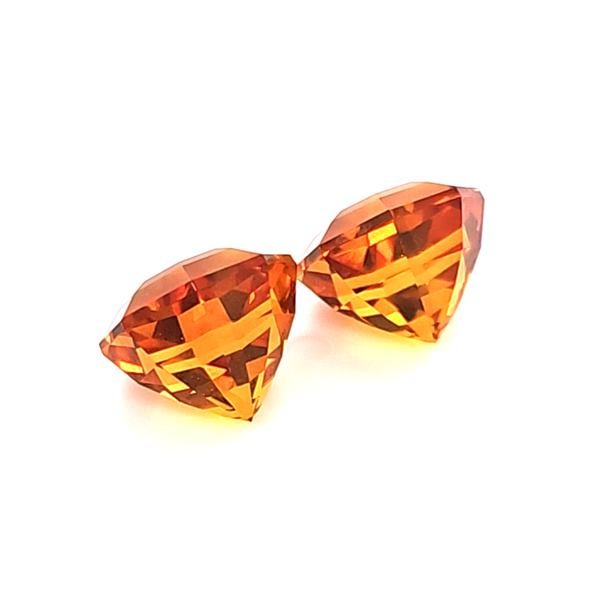 5.92 Ct Natural Citrine Pair - VVS – 8.50mm