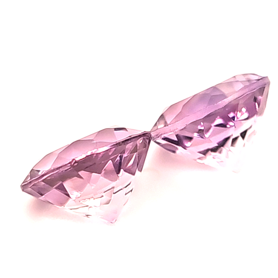 11.09 Ct Natural Amethyst Pair – VVS – 11.98mm