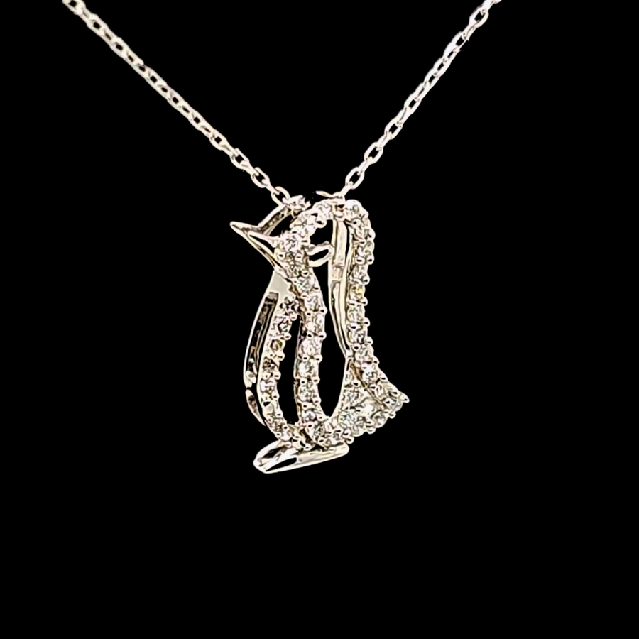 0.17 Ct Diamond Pendant – 10K Gold – 13.89 x 8.44mm