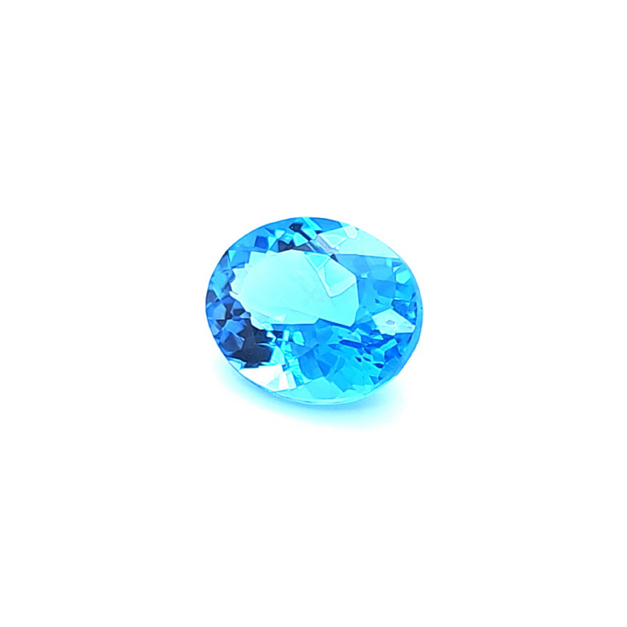 6.56 Ct Natural Swiss blue Topaz - VVS – 12.60 x 10.10mm