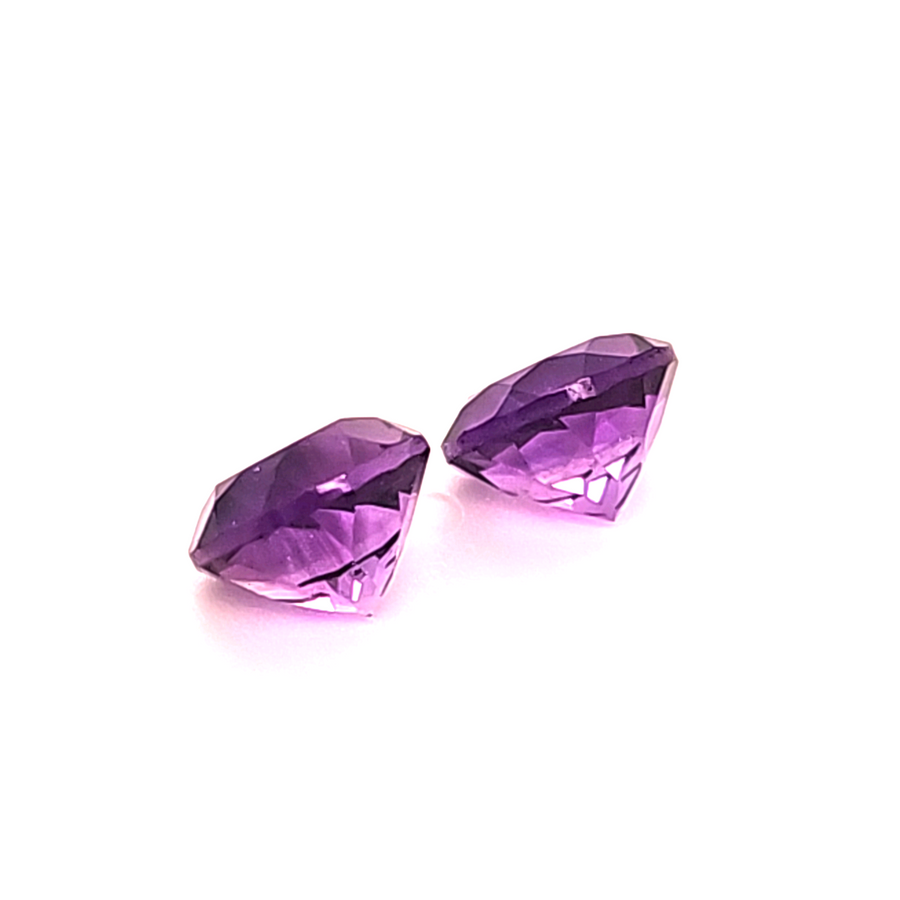 2.59 Ct Natural Amethyst Pair – VS – 7.05mm