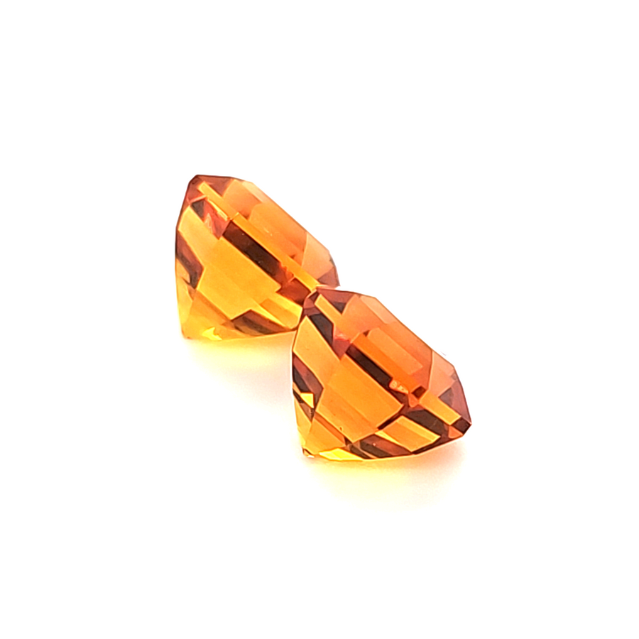 5.92 Ct Natural Citrine Pair - VVS – 8.50mm