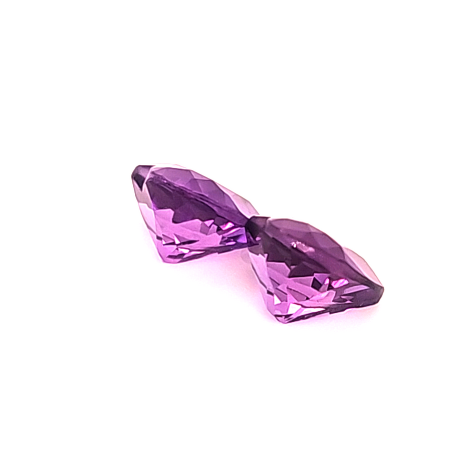 3.29 Ct Natural Amethyst Pair – VVS – 8.00mm