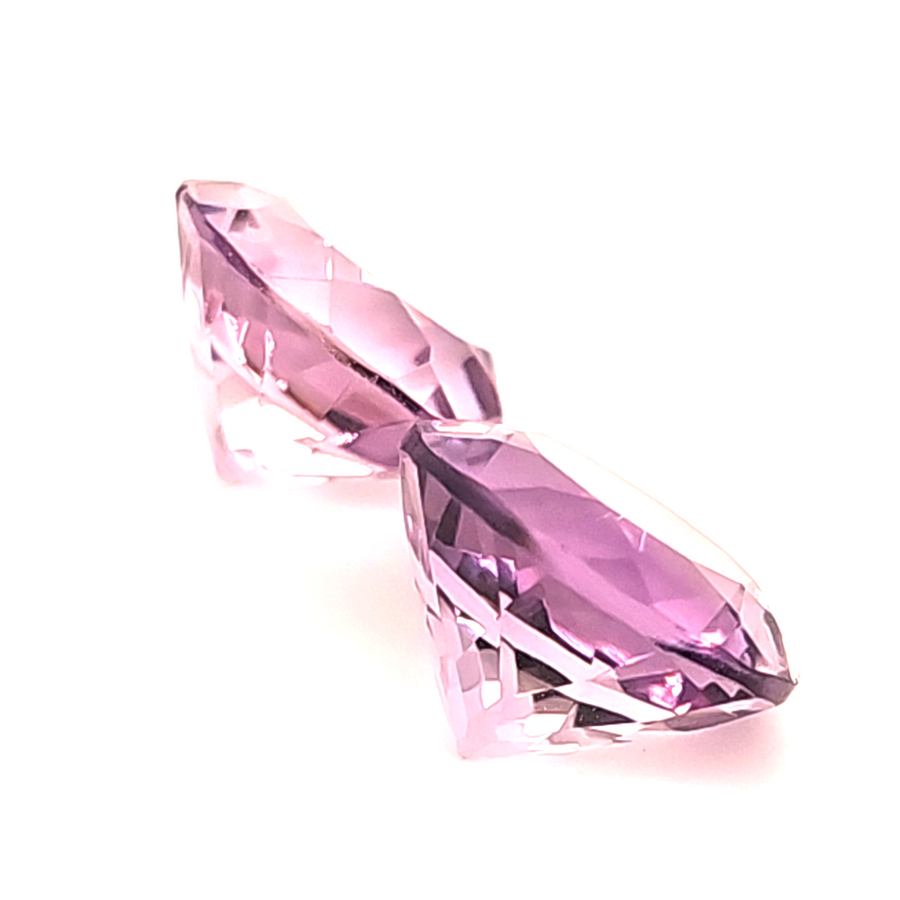 11.09 Ct Natural Amethyst Pair – VVS – 11.98mm
