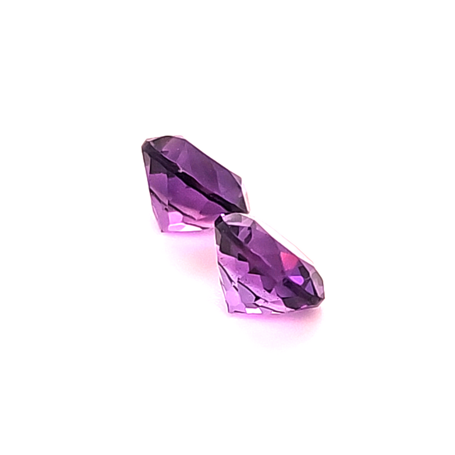 2.59 Ct Natural Amethyst Pair – VS – 7.05mm