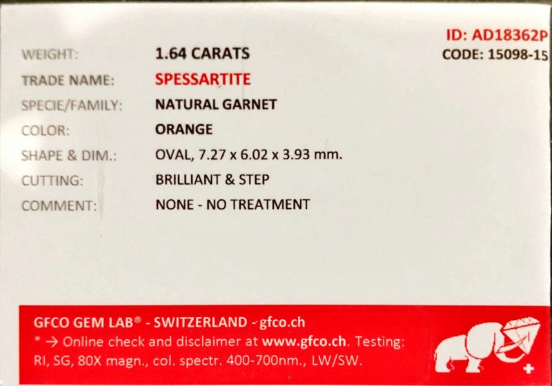 High-Quality Spessartite Garnet