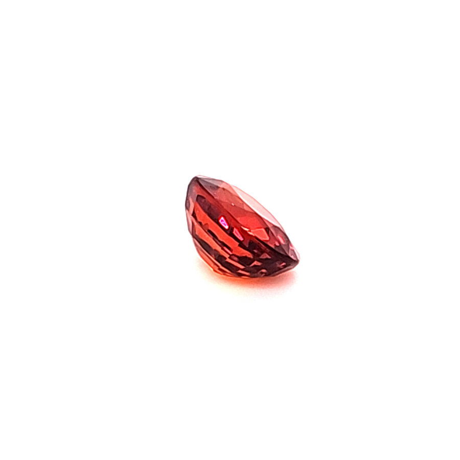 Red Spessartite Garnet Engagement Ring