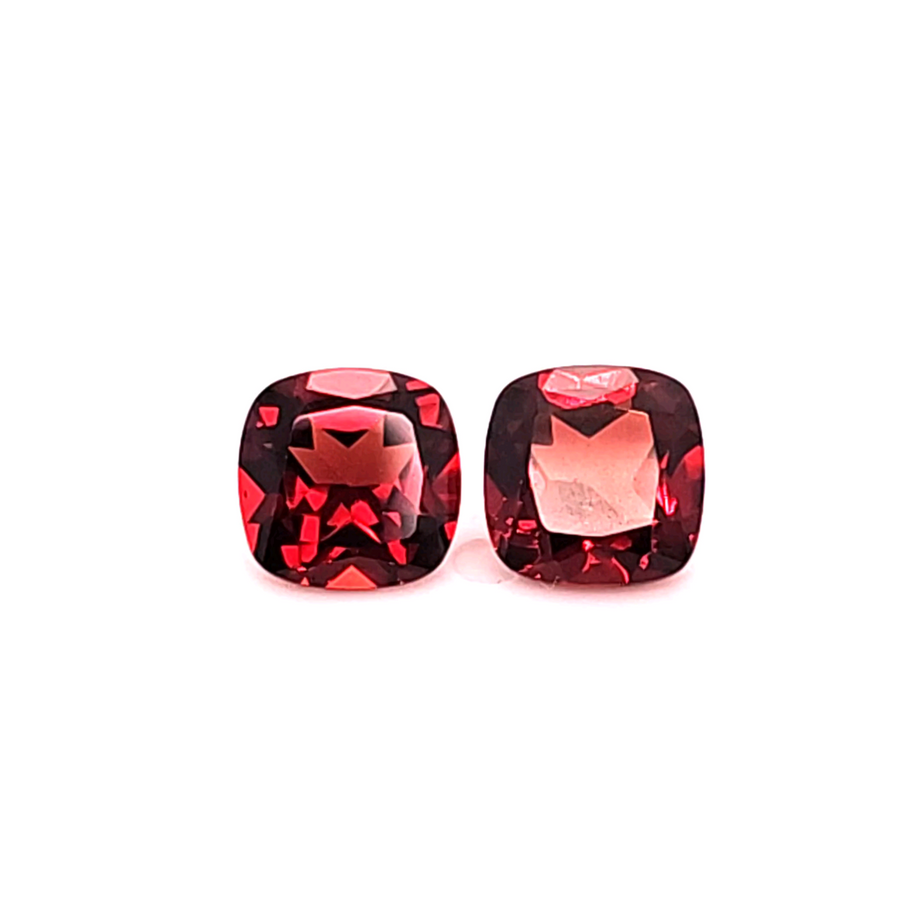 Red Pyrope Garnet Engagement Ring