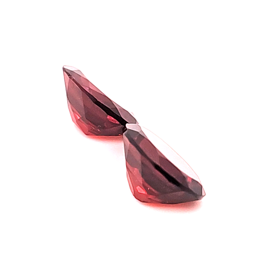 Red Almandine Garnet Engagement Ring