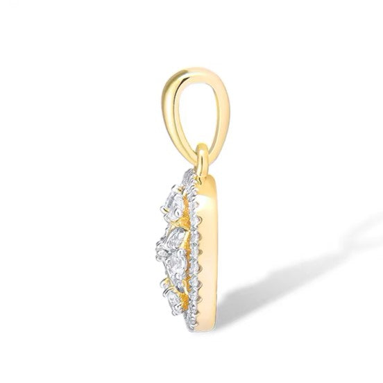 0.22 Ct Diamond Pendant – 14K Gold – 17.00 x 10.00mm