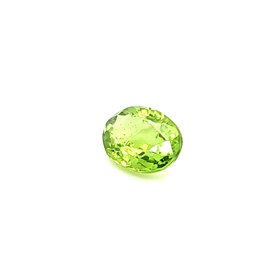 Green Peridot Engagement Ring