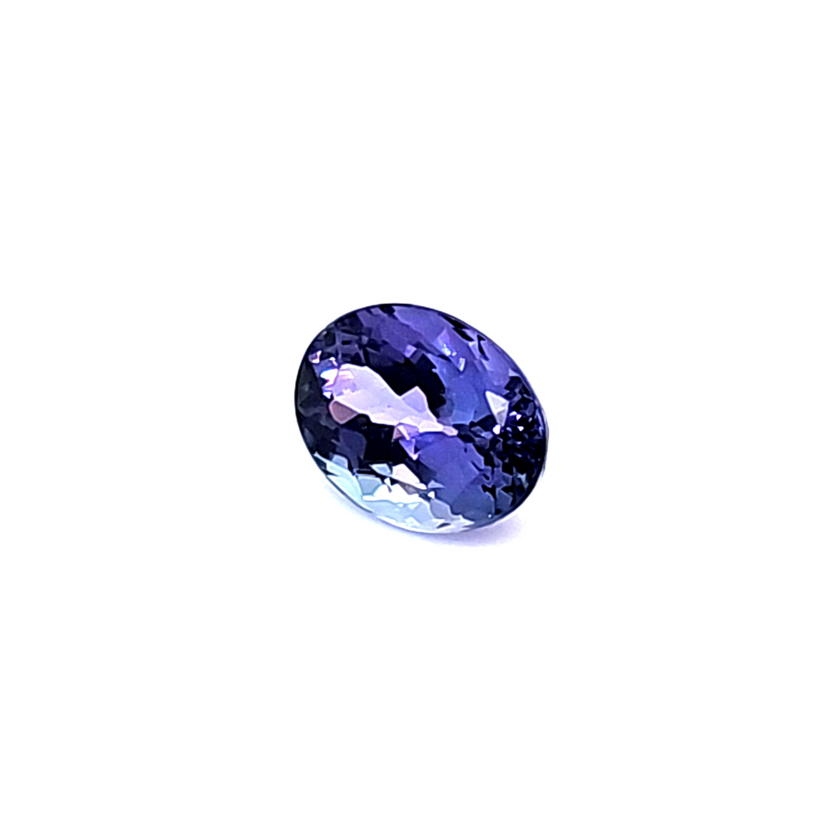 Blue Tanzanite Engagement Ring