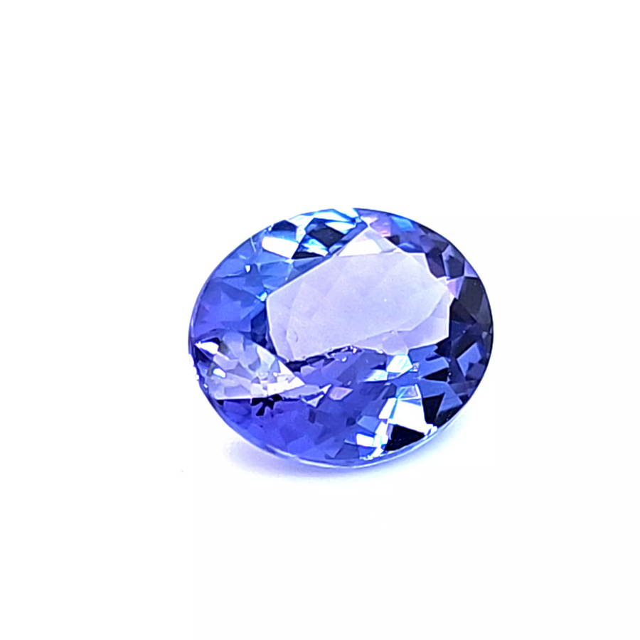 Blue Tanzanite Engagement Ring