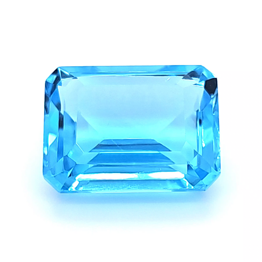 Blue Topaz Engagement Ring