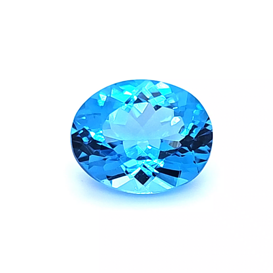 Blue Topaz Engagement Ring